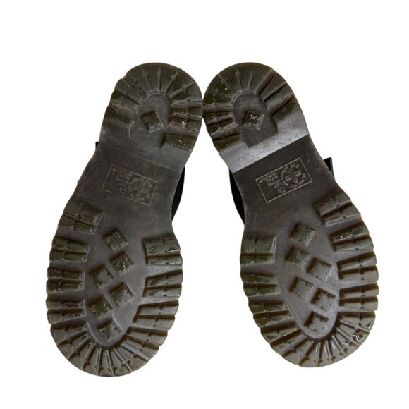 Dr. Martens Devon Heart Leather Boots US 5 Black Pebbled Finish Chunky Platform - Picture 8 of 8